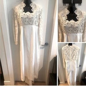 Vintage Wedding Dress S/M Fit